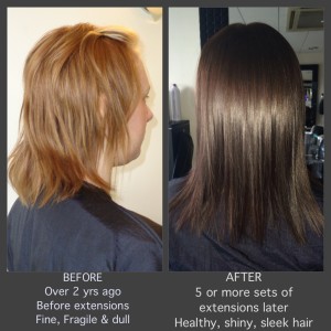 Before and After Hair Transformation
