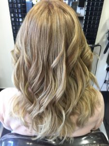 Curly Blonde Transformation