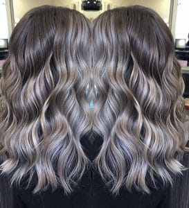 Curly Silver Hair