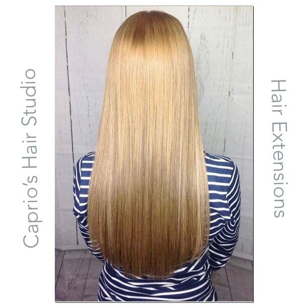Straight Hair Extensions - After