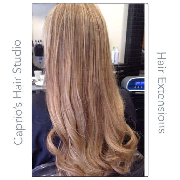 after 4 After Hair Extensions at Caprio's