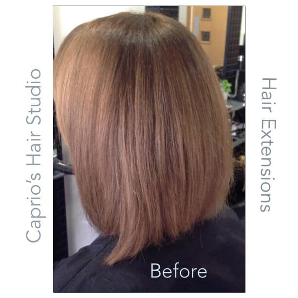 Previous to Hair Extensions
