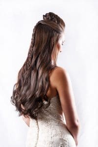 Wedding Collection - Brown Curls with Plait