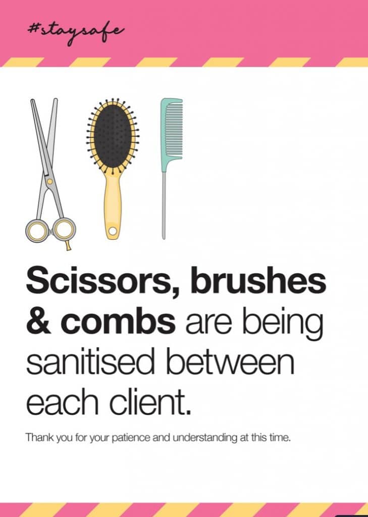 Scissors, Brushes and Combs Sign