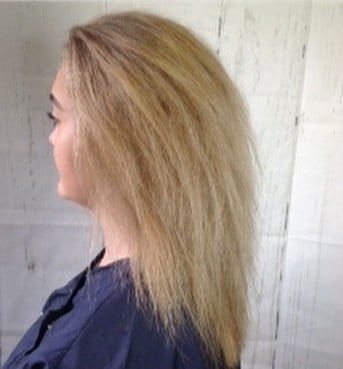 Before Nano Keratin Treatment