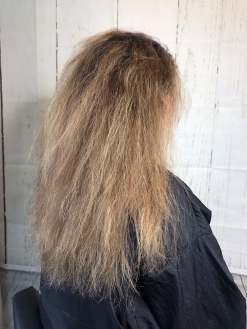 Before Nano Keratin Treatment