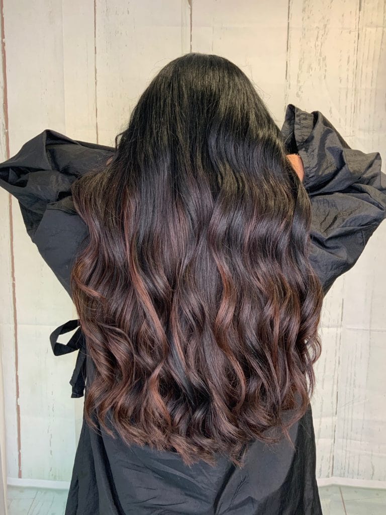 Freehand Balayage Highlight Hair, No Foils