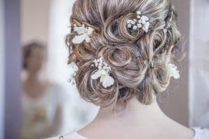 wedding hairstyle at Caprio's We provide a haircuts and styles for a variety of events, including proms, weddings, parties and much more as your local hairdressers in Stourbridge