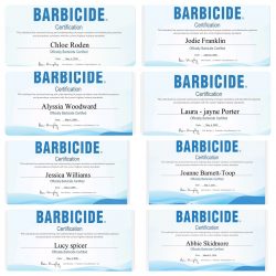 Barbicide Certifications