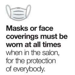 Face Masks To Be Worn Poster